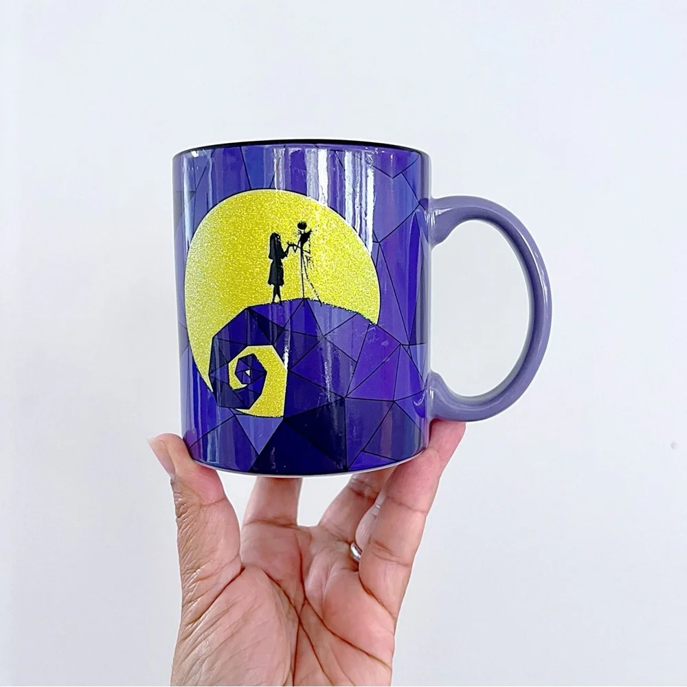 Nightmare Before Christmas Jack Skellington & Sally Silhouette Large Coffee Mug